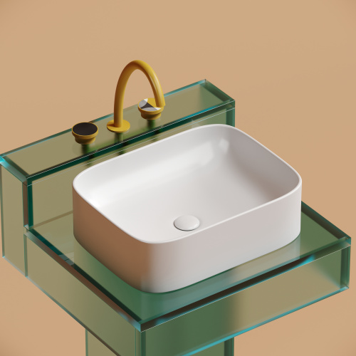 Раковина Ceramica Nova ELEMENT 51 см CN6052MW накладная цвет белый матовый - фото 5
