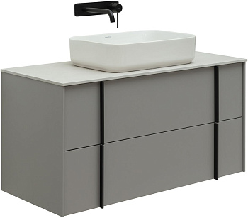 Тумба под раковину Allen Brau Reality 1.32007.PGM 100х46х50 подвесная цвет серый