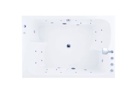 Ванна акриловая гидромассажная SSWW A1905 180х120 отдельностоящая прямоугольная с каркасом