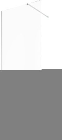 Душевая перегородка Allen Brau Infinity 3.21001.BA 80х200 стекло прозрачное профиль серебро