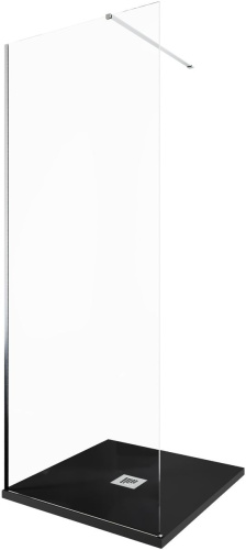 Душевая перегородка Allen Brau Infinity 3.21001.BA 80х200 стекло прозрачное профиль серебро брашированное - фото 5