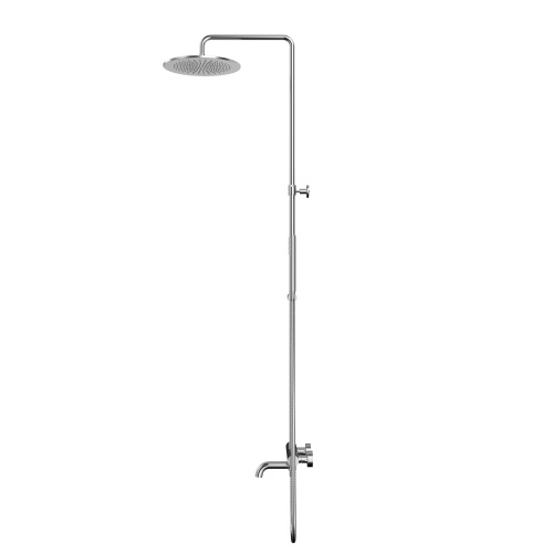 Душевая стойка Whitecross Y brushed nickel Y1234NIB настенная цвет никель брашированный - фото 2