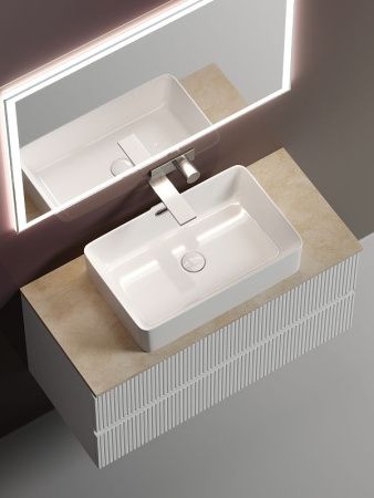 Тумба под раковину Sancos SNOB T SNT100W 100х40 подвесная цвет белый