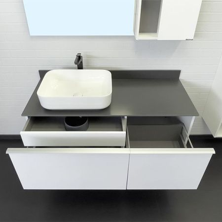 Тумба с раковиной Comforty Милан 00-00013784СF 120х50 подвесная цвет белый