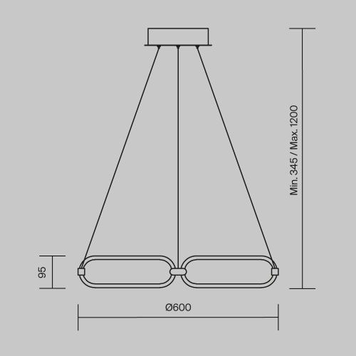 Светильник подвесной Maytoni Chain Modern MOD017PL-L50MG - фото 2