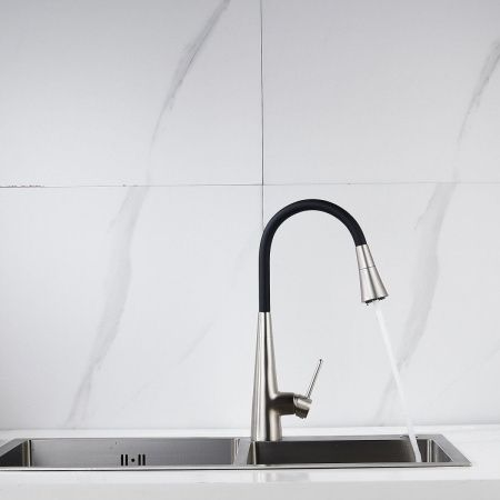 Смеситель для кухни Rose R213L на мойку сатин