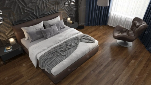 SPC ламинат Alpine Floor Premium XL ECO 7-18 MC Дуб Шоколадный толщина 0.8 см 43 класс 1220х183 - фото 3