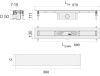 Душевой лоток Valsir Linea KIT LINEA 800 80х5 хром