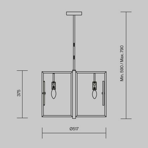 Светильник подвесной Maytoni Marmo Modern MOD099PL-06G - фото 3