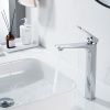 Смеситель для раковины Shevanik S4211 на столешницу хром