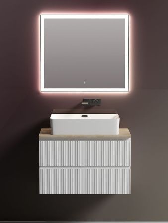 Тумба под раковину Sancos SNOB T SNT80W 80х40 подвесная цвет белый