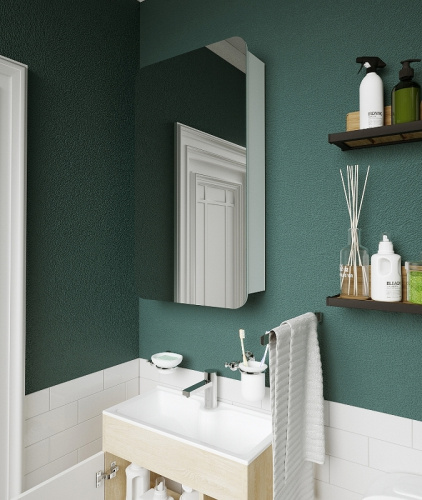 Зеркало-шкаф 1MarKa Nuvo У83224 50х14х90 подвесной цвет белый - фото 3 Зеркало-шкаф 1MarKa Nuvo У83224 50х14х90 подвесной цвет белый - фото 3