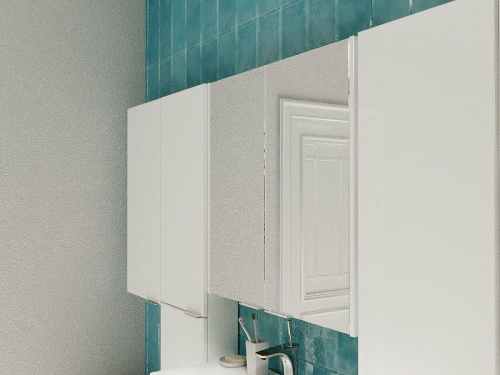 Зеркало-шкаф 1MarKa Gaula У92511 60х15х80 подвесной цвет белый - фото 5 Зеркало-шкаф 1MarKa Gaula У92511 60х15х80 подвесной цвет белый - фото 5