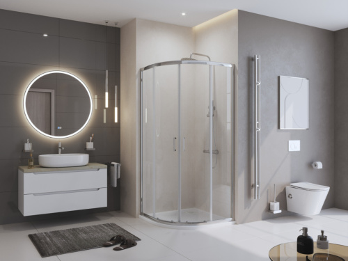 Душевой поддон BelBagno UNO TRAY-MR-UNO-R-90-550-35-W-BO 90х90 искусственный мрамор белый - фото 4