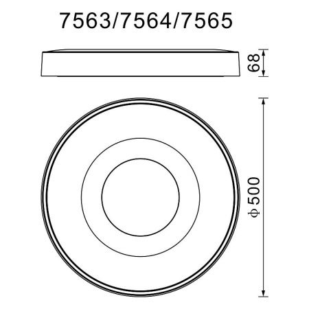 Светильник потолочный Mantra Coin (Цоин) 7564