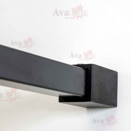 Душевая перегородка AvaCan MB120 120х200 стекло с рисунком профиль черный