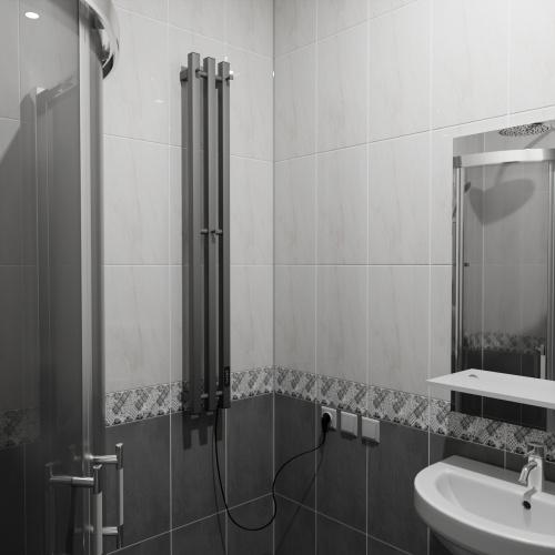 Полотенцесушитель Маргроид Inaro3v профильный Inaro3v-12012-1081-7024 15х120 электрический графитовый серый - фото 2