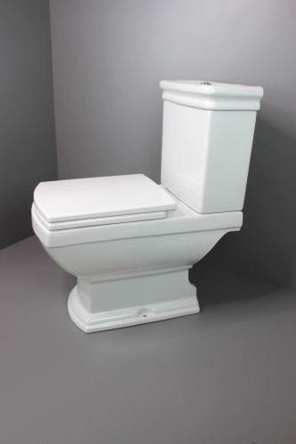 Унитаз напольный с бачком Creo Сeramique ORLEANS COMBO-OR1002 белый с сиденьем с микролифт душевой смыв - фото 5