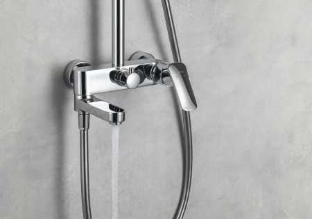 Душевая стойка Aquatek ВЕГА AQ2040CR настенная цвет хром