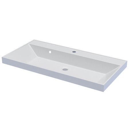 Раковина из искусственного камня Uperwood Classic 291020338 90х50 полувстраиваемая цвет белый