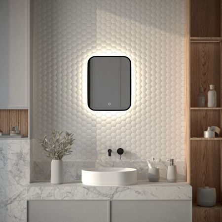 Зеркало с подсветкой Defesto AURA DF 2961S 40х50 подвесное