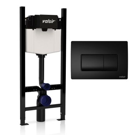 Клавиша смыва механическая Valsir P1 VS0871303 цвет черный