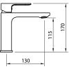 Смеситель Clever Saona Slim 60115 на раковину хром