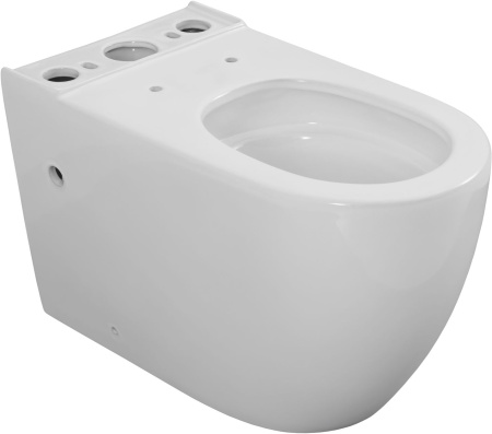 Чаша унитаза напольная Logan Tornado 00331872 цвет белый с сиденьем микролифт без бачка смыв торнадо