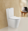 Унитаз напольный с бачком BelBagno FLAY-R BB2149CP-TOR/BB2149T/BB2111SC белый с сиденьем микролифт безободковый смыв торнадо