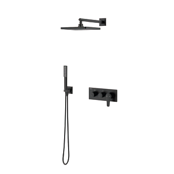 Душевая система Teska EURO-X EX3780 встраиваемая в стену цвет черный