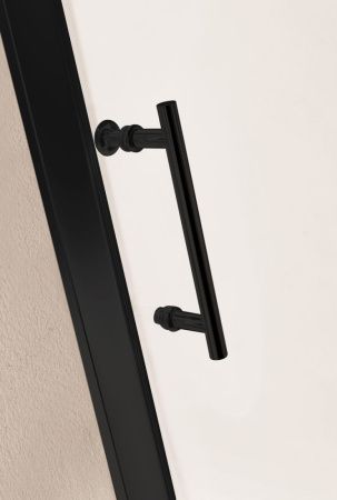 Душевая дверь Cezares ECO ECO-O-BF-1-120-C-NERO 120х190 стекло прозрачное профиль черный