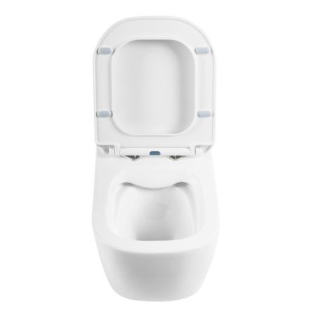 Чаша унитаза подвесная BelBagno GENOVA BB1102CH цвет белый без сиденья безободковая каскадный смыв