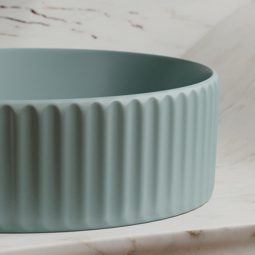 Раковина Ceramica Nova ELEMENT 36 см CN6057MLG накладная цвет зеленый матовый - фото 2