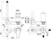 Смеситель для раковины Paffoni Green GR105CR70 встраиваемый в стену хром