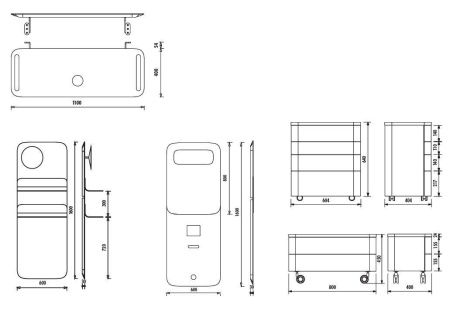 Зеркало Creavit Foglia FL1060.01 60х160