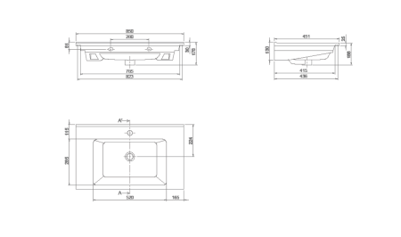 Раковина керамическая Armadi Art Capolda 876-085 90х50 накладная цвет белый 1 отверстие под смеситель