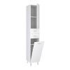 Шкаф-пенал RUNO ЭКОНОМ 00000000134 40х31х191 напольный цвет белый