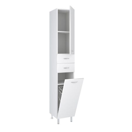 Шкаф-пенал RUNO ЭКОНОМ 00000000134 40х31х191 напольный цвет белый