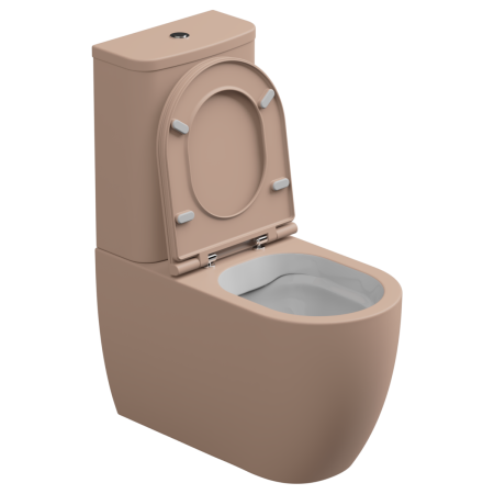 Чаша унитаза напольная GSG Ceramic Design Like LKMBLBI000/032P цвет белый/бежевый без бачка без сиденья безободковая смыв торнадо