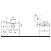Консоль с раковиной Duravit Happy D.2 Plus HP4838O2222 100х50 напольная цвет хром