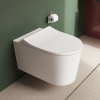 Чаша унитаза подвесная Vitra Nest 7870B403-0075 цвет белый без сиденья безободковая смыв торнадо