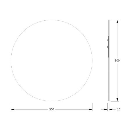 Зеркало Evoform Colora BY 0451 50х50 подвесное