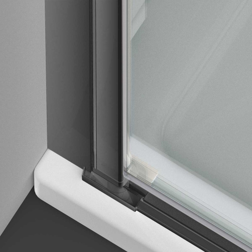 Душевая дверь Vincea Alpha VDP-3AL600CLGM 60х195 стекло прозрачное профиль вороненая сталь - фото 4