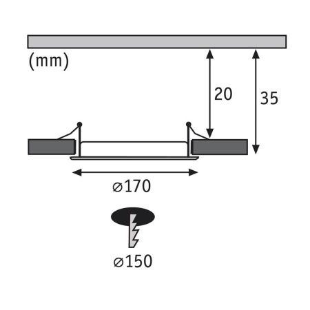 Светильник встраиваемый Paulmann Quality Line Panel (Куалиты Лине Панел) 92059