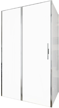 Душевой уголок Allen Brau Priority 3.31007.00 + 3.31016.00 120х90 стекло прозрачное профиль хром глянцевый без поддона