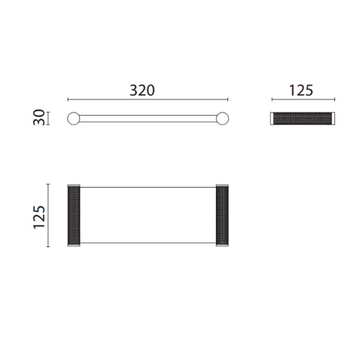 Полка в ванную комнату Oasis Defile 0AGD028CR - фото 2