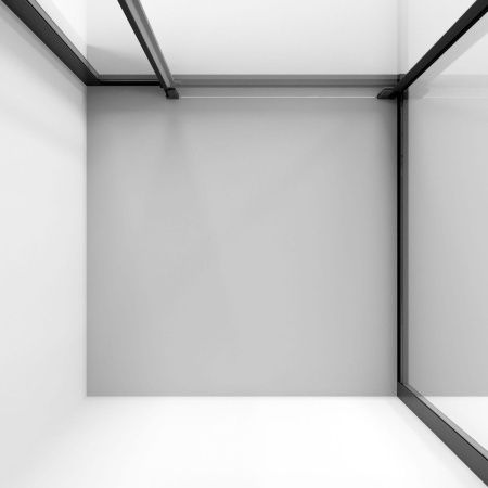 Душевой уголок Niagara Nova NG-6835-34BLACK 100х100 стекло прозрачное профиль черный без поддона