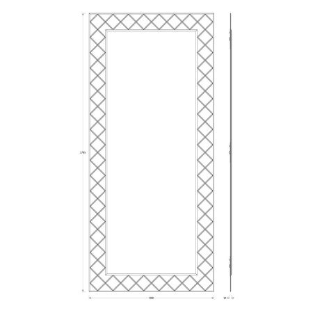 Зеркало Evoform Florentina BY 5009 80х180 подвесное