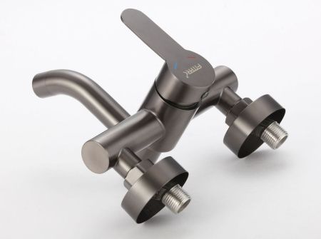 Смеситель для ванны и душа Fmark FS8206Q настенный графит
