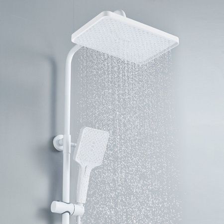Душевая стойка Shevanik S6136C настенная цвет белый
